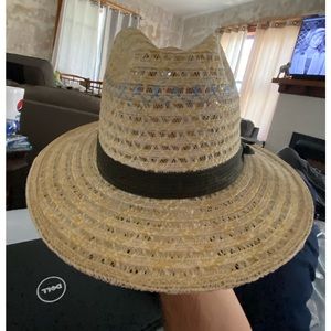 Vintage Mexico Straw Alta Hat 54 Calidad Mexico Sun Golf Hat